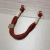 Estilo INS combinação de cores cordão de pelúcia capa de celular com cordão portátil peludo anti-perda curto portátil para pulso chave do carro fecho de bolsa