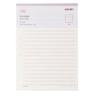 Papel para Escribir Cartas de Doble Línea Deli Papel para Escribir de una Sola Línea Cuadrado Papel para Tareas de Estudiante Papel Borrador Papel Borrador para Escribir Membrete