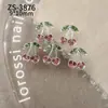 Joyería para Uñas con Diseño de Cerezas Nuevas Transfronteriza Llena de Diamantes Súper Brillante Frutas Coloridas Cerezas Paquete de Materiales para Uñas Portátiles DIY
