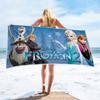 Toalla de playa de la serie Frozen de dibujos animados transfronteriza fibra de poliéster impresión 3D toalla de playa de poliéster venta al por mayor