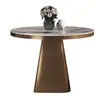 Mesa de cabeceira moderna, luxuosa, de luxo, de pedra, para quarto, de alta qualidade, pequena mesa de centro, estilo italiano, mesa lateral, mesa de canto, sala de estar, sofá, varanda, mesa pequena