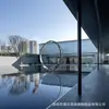 Escultura de Acero Inoxidable con Espejo, Adornos, Instalación de Arte de Galería de Luna Anillo de Paisaje Grande para Exteriores Personalizado por el Fabricante