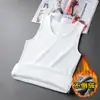 Chaleco Térmico Grueso con Forro de Polar para Hombre de Comercio Exterior Otoño Invierno Ropa Interior Chaleco Deportivo Ajustado Chaleco Cálido Hombre