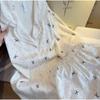 Pijama de Seda Gelo Novo Estilo 2026 para Mulheres com Estampa de Bolinhas e Laço, Manga Curta e Shorts, Simples e Casual, Pode Ser Usado Fora de Casa como Roupa de Loungewear