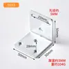 Soporte de Ángulo Grande de 90 Grados Escuadra Recta Sujetador Hierro Angular en Forma de L Soporte Triangular Soporte de Estante Pieza de Conexión para Muebles Accesorios