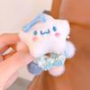 Banda para el cabello con forma de estrella de peluche explosiva y linda, banda para el cabello para niños, banda para el cabello para niños, tarjeta al por mayor, coleta alta, cuerda para el cabello
