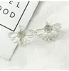 Oferta especial moda dama Flor de Loto Diamante aretes totalmente de diamante aretes de temperamento de lujo ligero aretes fábrica venta al por mayor directa