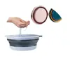 Balde para Desmontagem e Lavagem de Meias, Balde Empilhável, Tapete Dobrável, Recipiente para Lavar Roupas e Louças, Balde Dobrável, Lavagem de Carros, Bacia Comprimível Elástica