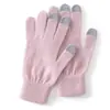 Luvas 100% Caxemira Pura para Homens e Mulheres, Inverno Acolchoadas Quentes Tela Sensível ao Toque Dedos Divididos Elegantes para Deslocamento Luvas de Tricô de Caxemira