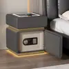 Mesita de noche de madera de alta gama estilo francés, tocador de lujo ligero con almacenamiento, mueble de noche personalizable para dormitorio y vivienda de alquiler