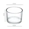 Suporte de Vela de Vidro Transparente Recipiente Copo Transparente Castiçal Romântico de Interior Copo Frasco de Vidro para Velas Aromáticas Copo para Vela de Aromaterapia