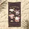 Toalla de Playa Sanrio Patrón de Dibujos Animados para Niños Gato Kitty Estampado Toalla de Baño Microfibra Secado Rápido para la Playa Toalla de Natación