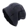 Nuevos estilos de otoño e invierno: Gorros de punto de moda, lisos y desgastados para mujer, con un diseño moderno y fruncido, perfectos para uso casual y fáciles de combinar con cualquier atuendo, proporcionando calidez y un look estiloso