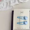 Par de Grampos de Cabelo Infantis Simples Macaron Coração Estrela Gota d'Água Grampo Lateral Grampo para Franja