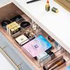 Caja de Almacenamiento con Cajones Estilo Japonés Incorporada para el Hogar Plástico Transparente Organizador de Compartimentos de Cocina Organizador de Papelería para Estudiantes