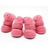 Zapatos cálidos de lana de cordero para mascotas, zapatos de algodón para mascotas, zapatos de nieve para perros, zapatos de peluche para perros, zapatos de algodón para cachorros