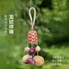 Colgante de Bolso con Cáscara de Fruta Natural Decoración de Campana Colgante Sonajero Accesorios de Bolso Hechos a Mano Regalo Regalo de Cumpleaños Colgante para Coche