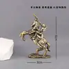 Nueva figura de caballero femenina de estilo europeo y americano transfronterizo, decoración de escritorio de latón macizo vintage, regalo al por mayor
