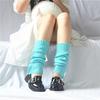 Meias de Pilha para Mulheres, Meias de Outono e Inverno Estilo Japonês, Meias Tricotadas Quentes Finas Estilo Coreano para Sala com Ar Condicionado Antifrio Soltas de Lã Polaina da Moda
