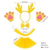Baile de Máscaras Actuación Infantil Diadema de Dragón Año del Dragón Verde Diadema para Reunión Anual de Año Nuevo Accesorio Pelo Longjiao Tarjeta para el Pelo Cueva