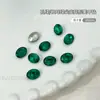 Joyería para Uñas Artísticas Esmeralda Punta Inferior Diamante Verde Navidad Planos Fondo Redondo Diamante Gota de Agua Corazón Uña Mixto Diamante Joyería al por Mayor