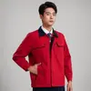 Conjunto de Roupas de Trabalho de Manga Longa para Primavera e Outono para Trabalhadores de Oficina de Reparos, Vestuário para Trabalho na Construção Civil e Mecânica, Uniformes para Trabalhadores da Construção