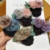 Rede de cabelo floral vintage para mulheres, adequada para profissionais de banco e hotel, rede para coque de enfermeira, elástico de cabelo para a nuca, acessório de cabelo