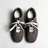 Sapatos de treino alemães de couro macio retrô Maillard para mulheres, novo estilo outono, sapatos casuais planos Forrest Gump, versão coreana, sola macia, tênis de plataforma