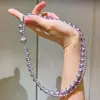 Outono e Inverno Retrô Alta Qualidade Romântico Roxo Shijiazhengyuan Luz Forte Pérola Corrente de Clavícula Colar Dupla Camada Enrolado