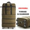 Bolsa de equipaje de lona gran capacidad 158 bolsa de aerolínea bolsa de viaje para mudanza con ruedas bolsa de equipaje de arrastre trasero doble uso