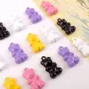 Urso Colorido em Spray de Liga Metálica Acessórios de Pirulito DIY Brincos Colar Pulseira Pingente Materiais Artesanais