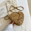 Bolsa Simples Nova Moda Transfronteiriça 2026 para Mulheres, Bolsa de Ombro Casual Tendência, Bolsa Simples em Formato de Coração, Bolsa Transversal de Nicho