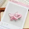 Pasador de Pelo de Color Transparente Gelatina Lazo Niña Linda Dulce Pinza Lateral Primavera y Verano Accesorios Simples para el Cabello Pasador Flequillo