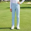 2026Pgm Roupa de Golfe Infantil Calças de Verão para Meninas Calças de Tecido Esportivo Macio Elástico