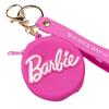 Porta-moedas Mini Chaveiro Bolsa de Chaves Silicone Desenho Animado Amor Barbie Armazenamento