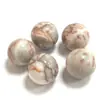 Amazon Cross-Border Venda Quente Cristal Rosa Natural 20mm Contas Redondas Não Porosas Pedra Solta Acessórios para Pulseira DIY Fabricante Atacado