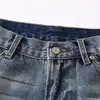 Yidao Vintage 2026 Primavera Calle Alta Americana Retro Lavado Desgastado Holgado Casual Pantalones Largos de Mezclilla Pantalones Rectos para Hombre