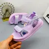Sandálias de princesa nos tamanhos 27-38, estilo vintage para meninas de 8 a 13 anos, sapatos de princesa infantis antiderrapantes, sapatos de praia, resistentes à água