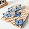 Flor de Mariposa Simulada Cabeza de Flor Tela DIY Pasador de Pelo Tocado de Flor Estilo Antiguo Dinastía Han Accesorios para el Cabello Fotografía de Boda Habitación Decoración de Mariposa