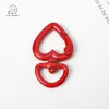 Chaveiro Pingente Fivela Universal Coração de Liga Colorido Acessórios DIY Pingente Cor de Doce Fivela de Mola Pingente de Bolsa