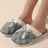 Pantuflas Peludas de Nuevo Estilo Transfronterizas para Parejas, Pantuflas de Invierno para Casa en Interiores, Pantuflas de Algodón de Felpa Antideslizantes para Parejas de Hombres