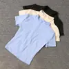 Camiseta Pilates Yoga Secagem Rápida Corrida Justa Esportiva Casual Gola Alta Zíper Ciclismo Manga Curta Jaqueta
