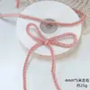Corda de Algodão Colorida Torcida Transfronteiriça Decoração de Laço para Árvore de Natal Fita para Amarrar Caixa de Presente
