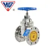 Shanghai Hugong Válvula de Compuerta con Vástago Oculto de Acero Inoxidable Z45X-16P 304 Válvula de Compuerta de Vástago Oculto con Sello Blando y Asiento Elástico