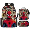 Mochila de Marvel Spider-Man Dibujos Animados Anime Bolsa Escolar Primaria Mochila Bolso de Mano Bolsa Sencilla para Lápices