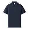 Camisa polo de nylon-spandex de 190 g con media cremallera y logo personalizado, efecto refrescante, unisex, adecuada para uso en grupo, camisa promocional de manga corta
