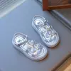 Sapatos de Princesa para Crianças Sandálias para Meninas 2026 Verão Nova Moda Sapatos de Praia com Laço para Meninas Sapatos Casuais