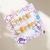 Bolsa de 12 Pegatinas para Uñas Postizas Infantiles, Piezas de Uñas Removibles, Diseño Lindo de Dibujos Animados para Niñas Pequeñas, Uñas Portátiles Divertidas y Juguetonas