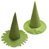 Chapéu de bruxa verde pontudo Chapéu de festa de Halloween Chapéu de mascarada cosplay Chapéu de palha