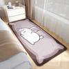 Suministro de fábrica alfombra refrescante para ventanal rectangular tamaño grande animal de dibujos animados dormitorio de noche alfombra de terciopelo cristal